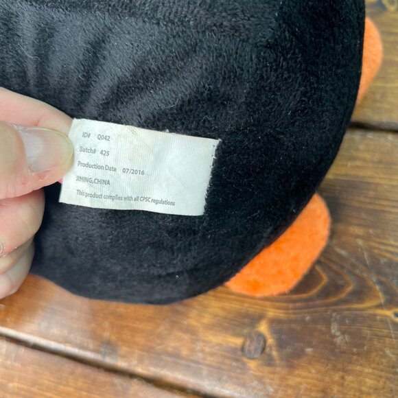 Kelly Toy Pirate Skeleton Plush Toy 2016 Orange Black Eye Patch Stuffed Animal - Picture 7 of 10